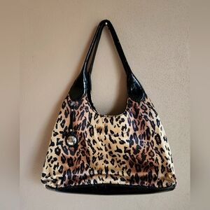 Relic Leopard Print Purse Handbag Satin